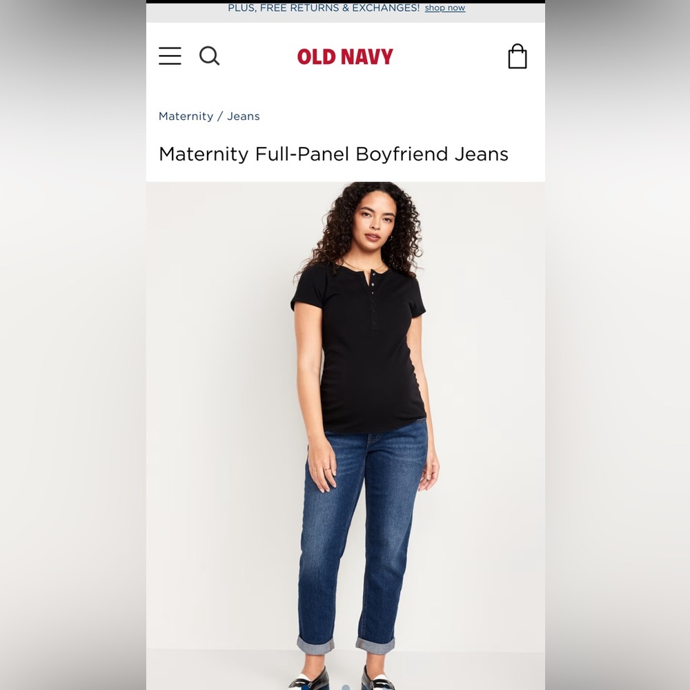 Old Navy full panel maternity jeans in acid wash grey. Large/size 12/14